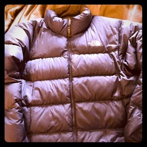 Blue Northface Puffy Winter Jacket 550